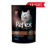 Reflex Plus Pouch Parça Etli Biftekli Kedi Konserve Maması 100gr (12 Adet)