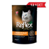 Reflex Plus Pouch Parça Etli Tavşanlı ve Ördekli Kedi Konserve Maması 100gr (12 Adet)