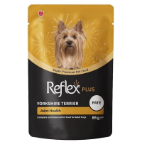 Reflex Plus Yorkshire Terrier Eklem Sağlığı Destekleyici Ezme Yetişkin Köpek Konservesi 85gr
