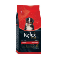 Reflex Plus Büyük Irk Kuzulu ve Pirinçli Yetişkin Köpek Maması 18kg