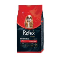 Reflex Plus Mini ve Küçük Irk Kuzulu ve Pirinçli Yetişkin Köpek Maması 8kg