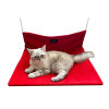Rimba Peluş Kedi Kalorifer Yatağı 35x47cm (Kırmızı)
