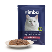 Rimba Jöle İçinde Parça Sığır Etli Tahılsız Kedi Konservesi 85gr