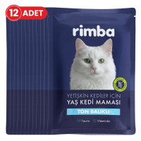 Rimba Jöle İçinde Parça Ton Balıklı Kedi Konservesi 85gr (12 Adet)