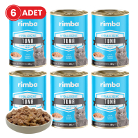 Rimba Sos İçinde Parçalı Ton Balıklı Kedi Konservesi 400gr (6 Adet)