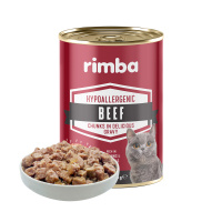 Rimba Sos İçinde Parçalı Sığırlı Kedi Konservesi 400gr (6 Adet)