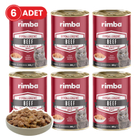 Rimba Sos İçinde Parçalı Sığırlı Kedi Konservesi 400gr (6 Adet)