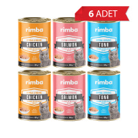 Rimba Sos İçinde Karışık Çeşitli Kedi Konservesi 400gr (6 Adet)