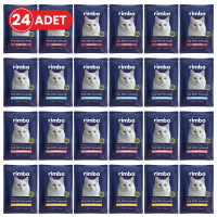 Rimba Jöle İçinde Karışık Çeşitli Tahılsız Kedi Konservesi 85gr (24 Adet)