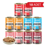 Rimba Sos İçinde Karışık Çeşitli Kedi Konservesi 400gr (10 Adet)