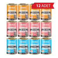Rimba Sos İçinde Karışık Çeşitli Kedi Konservesi 400gr (12 Adet)