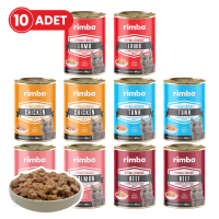 Rimba Sos İçinde Karışık Çeşitli Kedi Konservesi 400gr (10 Adet)