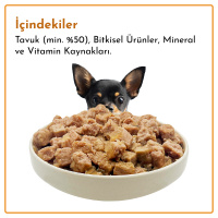 Rimba Sos İçinde Parçalı Tavuklu Köpek Konservesi 400gr (6 Adet)