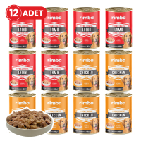 Rimba Sos İçinde Karışık Çeşitli Köpek Konservesi 400gr (12 Adet)