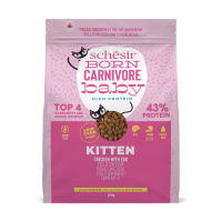 Schesir Born Carnivore Baby Tavuklu ve Yumurtalı Yavru Kedi Maması 255gr