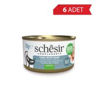 Schesir Jöle İçinde Tuna ve Barlam Balıklı Kedi Konservesi 85gr (6 Adet)
