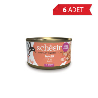 Schesir Suda Pişirilmiş Somonlu Kedi Konservesi 85gr (6 Adet)