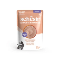 Schesir Complete Ton Balıklı ve Somonlu Yetişkin Kedi Yaş Maması 85gr