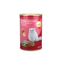 SmartHeart Jöle İçinde Yengeç ve Sardalyalı Yetişkin Kedi Konservesi 400gr