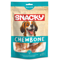 Snacky Chew Bone Tavuk ve Ciğer Sargılı Köpek Ödül Maması 13cm (6'lı)