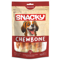 Snacky Chew Bone Tavuk Sargılı Çubuk Köpek Ödül Maması 13cm (10'lu)