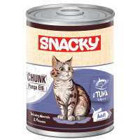 Snacky Sos İçinde Ton Balıklı Parça Etli Yetişkin Kedi Konservesi 400gr