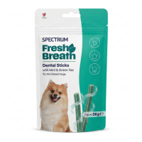 Spectrum Fresh Breath Dental Sticks Naneli ve Yeşil Çaylı Mini Irk Köpek Ödül Maması 56gr (7'li)