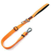 Tailpetz Emniyet Kemeri Bağlantılı Kedi ve Köpek Gezdirme Kayışı (Turuncu) [M]