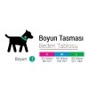 Tailpetz Space Boo Collar Kilitli Köpek Boyun Tasması 30-50cm/30mm [M] (Siyah)