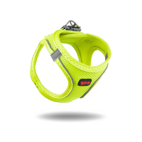 Tailpetz Air-Mesh Küçük Irk Köpek Göğüs Tasması 48-54cm (Neon Sarı) [L]