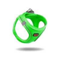 Tailpetz Air-Mesh Küçük Irk Köpek Göğüs Tasması 48-54cm (Neon Yeşil) [L]