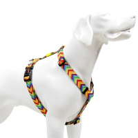 Tailpetz H-Tipi Köpek Göğüs Tasması (Gökkuşağı) [S]