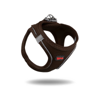 Tailpetz Air-Mesh Harness Köpek Göğüs Tasması (Kahverengi) [XXS]