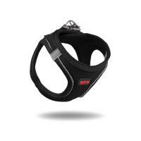 Tailpetz Air-Mesh Küçük Irk Köpek Göğüs Tasması 44-48cm (Siyah) [M]