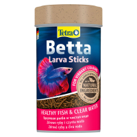Tetra Betta Larva Sticks Solucan Şekilli Akvaryum Betta Balığı Çubuk Yemi 100ml 33gr
