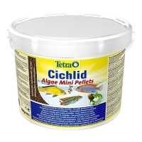 Tetra Cichlid Algae Mini Spirulina Yosunlu Çiklit Balığı Pellet Yemi 10000ml 3900gr