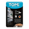 Tomi Pouch Somon ve Alabalıklı Yetişkin Kedi Konservesi 100gr