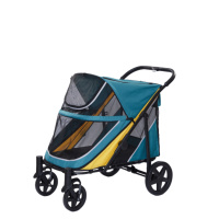 Tommy Kedi ve Köpek Taşıma Arabası 112x65x100cm (Turkuaz)