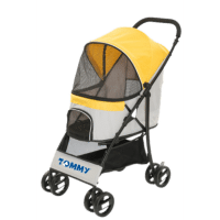 Tommy Kedi ve Köpek Taşıma Arabası 67x47x98cm (Sarı)