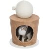 Trixie Tırmalama Toplu Kedi Evi 36x50cm (Kahverengi-Beyaz)