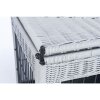 Trixie Dekoratif Metal Rattan Sargılı Köpek Kafesi  58x60x77cm (Açık Gri) [M]