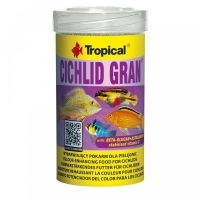 Tropical Cichlid Gran Çiklit Balıkları İçin Granül Balık Yemi 100ml 55gr