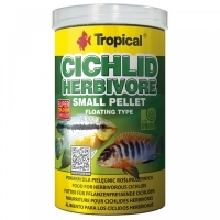 Tropical Cichlid Herbivore Small Pellet Otçul Çiklitler İçin Pelet Balık Yemi 250ml 90gr