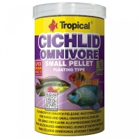 Tropical Cichlid Omnivore Small Pellet Hepçil Çiklitler İçin Pelet Balık Yemi 90gr