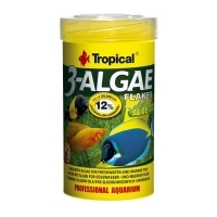 Tropical 3-Algae Flakes Otçul Balıklar İçin Pul Balık Yemi 100ml 20gr