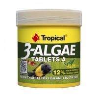 Tropical 3-Algae Tablets A Otçul Balıklar İçin Tablet Balık Yemi 50ml 36gr