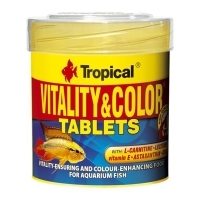 Tropical Vitality & Color Tablets Süs Balıkları İçin Tablet Balık Yemi 50ml 36gr