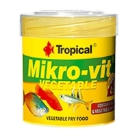 Tropical Mikro-vit Vegetable Yavru Balıklar İçin Toz Balık Yemi 50ml 32gr