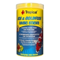 Tropical Koi & Goldfish Basic Sticks Koi ve Japon Balıkları İçin Çubuk Balık Yemi 1000ml 80gr