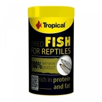 Tropical Dried Fish for Reptiles Etçil Sürüngenler İçin Kurutulmuş Doğal Yem 100ml 15gr